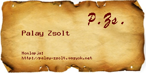 Palay Zsolt névjegykártya